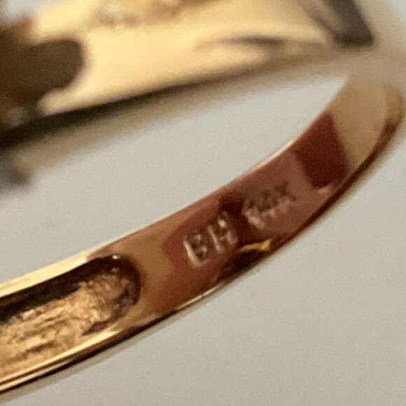 EFFY 14K solid gold Smoky quartz and diamond ring NWT - Picture 7 of 8